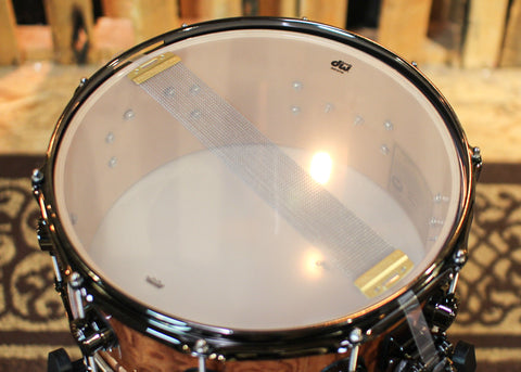 DW 6x14 Collector's Maple VLT Waterfall Bubinga Snare Drum - SO#1315789