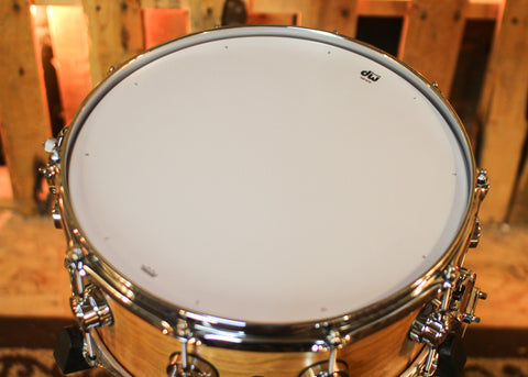 DW 6x14 Collector's Cherry HVLT Natural Satin Oil Snare Drum - SO#1444637