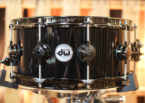 DW 6x14 Collector's Standard Maple Gloss Black Snare Drum - SO#1171478