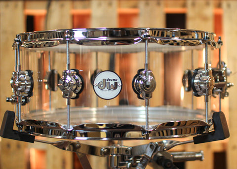 DW 6x14 Design Clear Acrylic Snare Drum - DDAC0614SSCL1