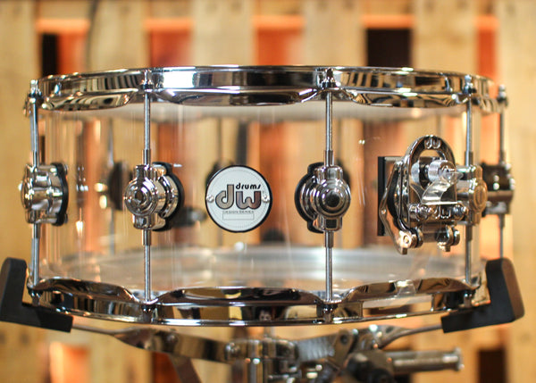 DW 6x14 Design Clear Acrylic Snare Drum - DDAC0614SSCL1