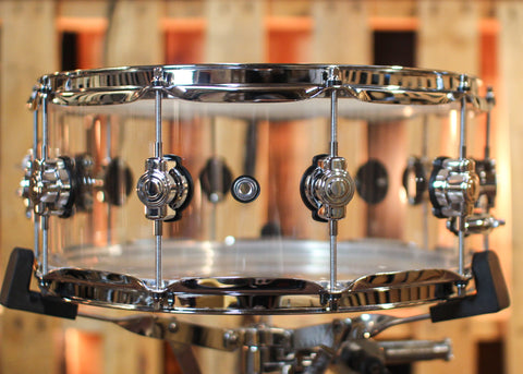 DW 6x14 Design Clear Acrylic Snare Drum - DDAC0614SSCL1