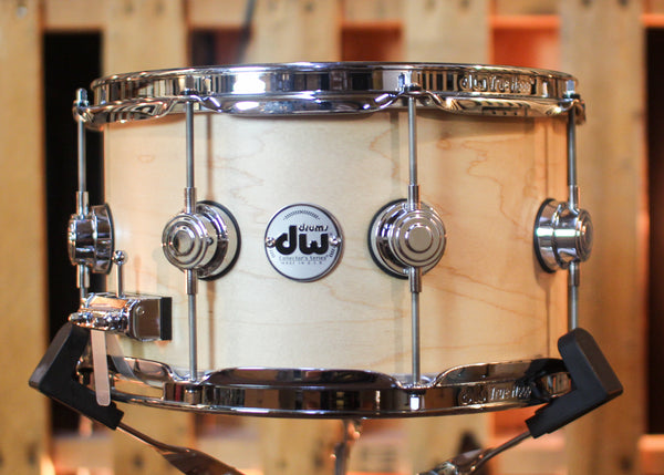 DW 7x12 Collector's Standard Maple Natural Satin Oil Snare Drum - SO#1444896
