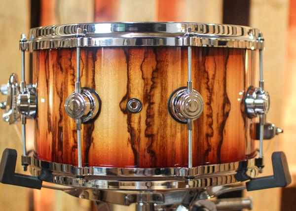 DW 7x13 Collector's Birch Rich Red Burst over African Chen Chen Snare Drum - SO#1291858