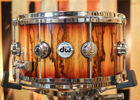 DW 7x13 Collector's Birch Rich Red Burst over African Chen Chen Snare Drum - SO#1291858