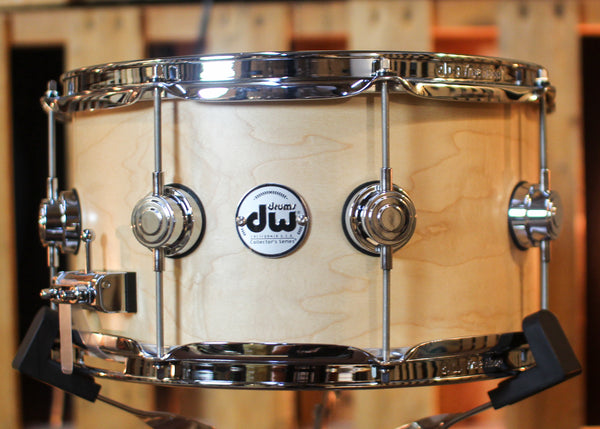 DW 7x13 Collector's Maple VLT Natural Satin Oil Snare Drum - SO#1437288