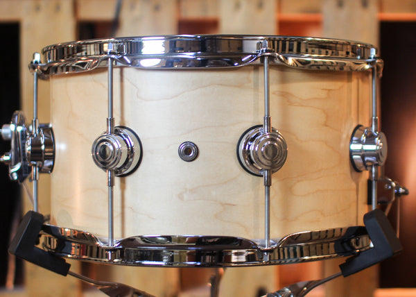 DW 7x13 Collector's Maple VLT Natural Satin Oil Snare Drum - SO#1437288