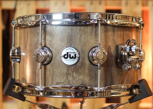 DW 7x13 Collector's Pure Walnut Natural Satin Oil Snare Drum - SO#1437291