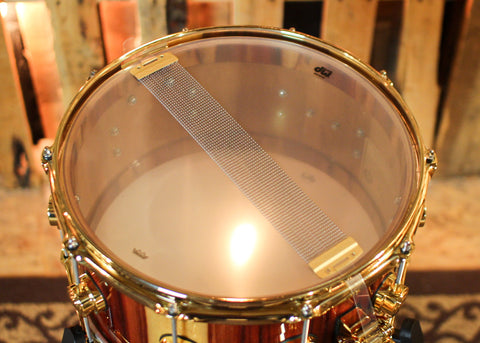 DW 7x14 Collector's Cherry Purplecore Candy Stripe Padauk Snare Drum - SO#1410011