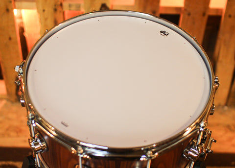 DW 7x14 Collector's Maple 333 Santos Rosewood Hard Satin Snare Drum - SO#1444608