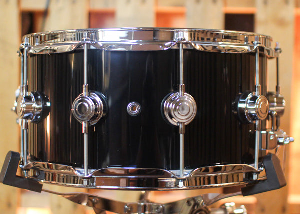 DW 7x14 Collector's Maple VLT Gloss Black Snare Drum - SO#1444769