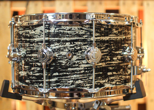 DW 7x14 Collector's Standard Maple Black Oyster Glass Snare Drum - SO#1312432