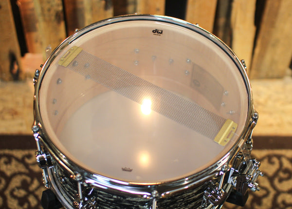 DW 7x14 Collector's Standard Maple Black Oyster Glass Snare Drum - SO#1312432