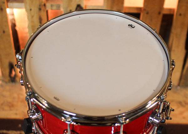 DW 7x14 Collector's Standard Maple Candy Apple Red Snare Drum - SO#1439741
