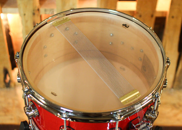 DW 7x14 Collector's Standard Maple Candy Apple Red Snare Drum - SO#1439741