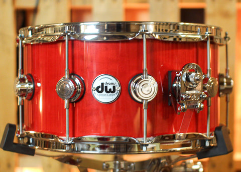 DW 7x14 Collector's Standard Maple Candy Apple Red Snare Drum - SO#1441969