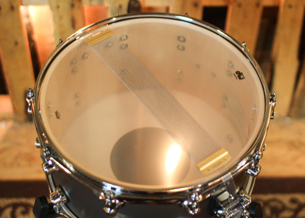 DW 7x14 Design Limited Edition Titanium Satin Matte Lacquer Snare Drum - DDLM0714SSTS