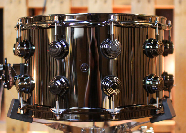 DW 8x14 Collector's Black Nickel over Brass Snare Drum w/ Black Nickel Hardware