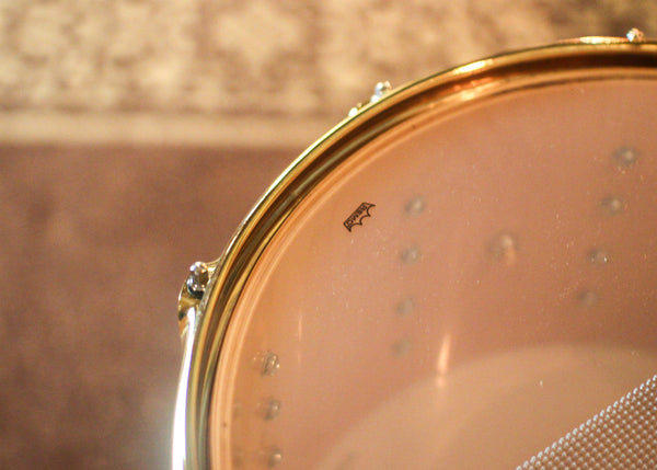 DW 8x14 Collector's Jazz Series Maple Gum Natural Lacquer over Santos Rosewood Snare Drum - SO#1410008