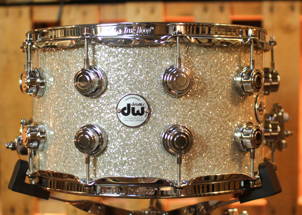 DW 8x14 Collector's Maple Mahogany Broken Glass Snare Drum - SO#1438335