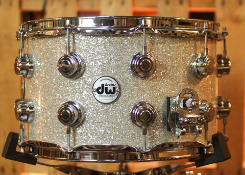 DW 8x14 Collector's Maple Mahogany Broken Glass Snare Drum - SO#1438335