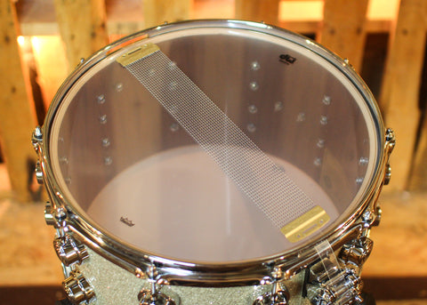DW 8x14 Collector's Maple Mahogany Broken Glass Snare Drum - SO#1438335