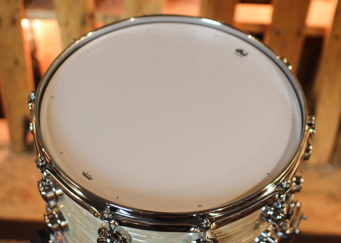 DW 8x14 Collector's Maple Mahogany Creme Oyster Snare Drum - SO#1434607