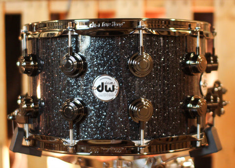 DW 8x14 Collector's Maple VLT Black Ice Snare Drum - SO#1397879