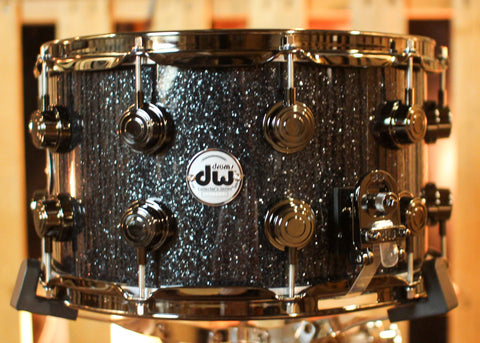 DW 8x14 Collector's Maple VLT Black Ice Snare Drum - SO#1397879