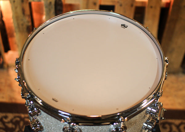DW 8x14 Collector's Maple VLT Broken Glass Snare Drum - SO#1416754
