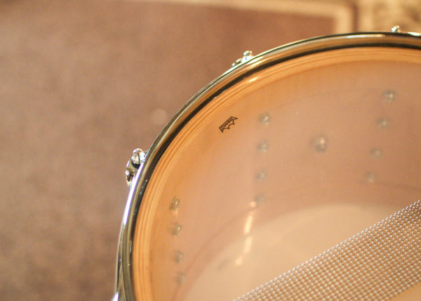 DW 8x14 Collector's Maple VLT Broken Glass Snare Drum - SO#1416754