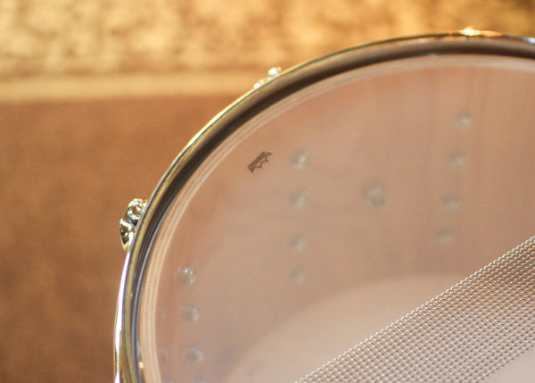 DW 8x14 Collector's Pure Oak HVLT Natural Satin Oil Snare Drum - SO#1433141