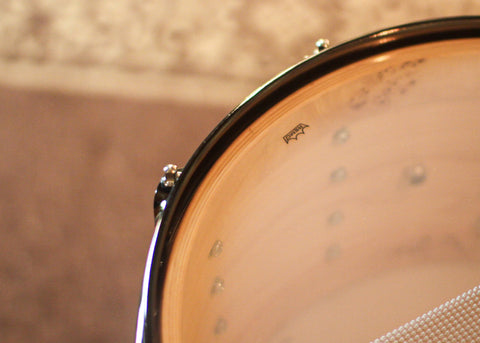 DW 8x14 Collector's Santa Monica Natural Lacquer over Mapa Burl Snare Drum - SO#1409997