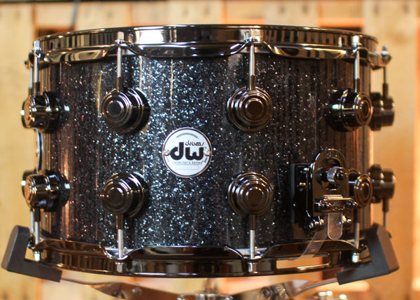 DW 8x14 Collector's SonicPly Black Ice Snare Drum - SO#1433129
