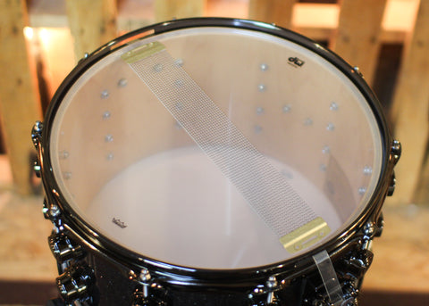 DW 8x14 Collector's SonicPly Black Ice Snare Drum - SO#1433129