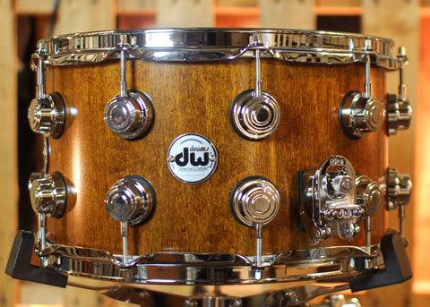 DW 8x14 Collector's SonicPly Honey Satin Oil Snare Drum - SO#1433132