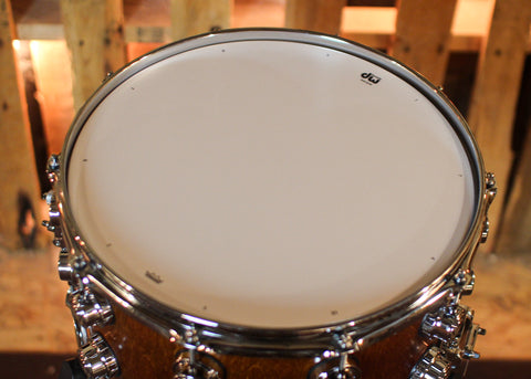 DW 8x14 Collector's SonicPly Honey Satin Oil Snare Drum - SO#1433132