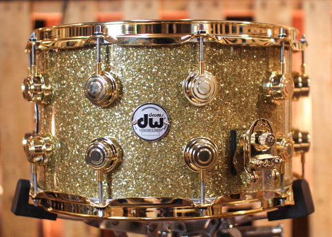 DW 8x14 Collector's Standard Maple Gold Glass Snare Drum - SO#1335981