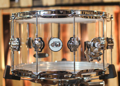 DW 8x14 Design Clear Acrylic Snare Drum - DDAC0814SSCL1