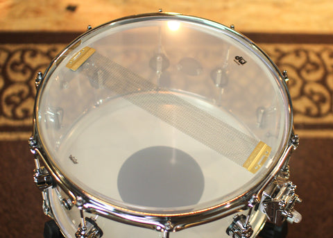 DW 8x14 Design Clear Acrylic Snare Drum - DDAC0814SSCL1