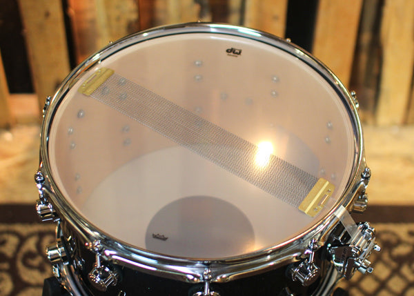 DW Performance Black Mirra Snare Drum - 8x14