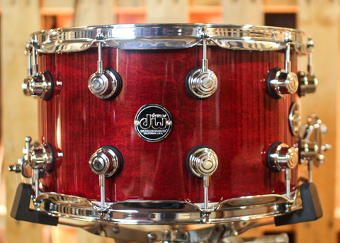 DW Performance Cherry Stain Lacquer Snare Drum - 8x14
