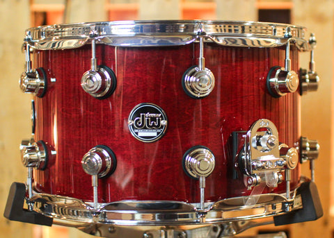 DW Performance Cherry Stain Lacquer Snare Drum - 8x14