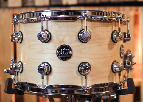 DW Performance Natural Lacquer Snare Drum - 8x14