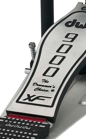 Used DW 9000 Series Double Chain Drive Extended Footboard Single Pedal - DWCP9000XF