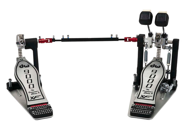 dw 9000 kick pedal DW 9000 Series Double Chain Drive Extended Footboard Double Bass Drum Pedal