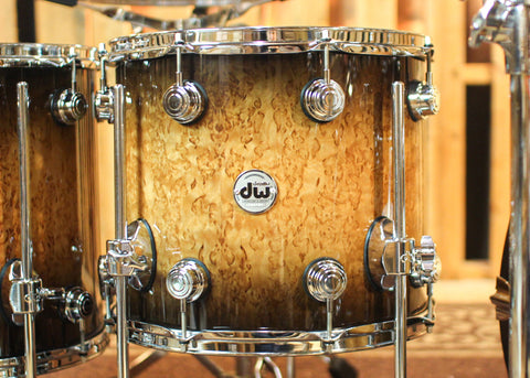 DW Collector's Birch Candy Black Burst over Kurillian Birch Drum Set - 22,10,12,14,16,6.5x14 - SO#1291943