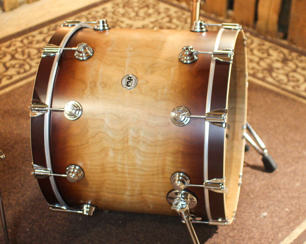 DW Collector's Cherry Purplecore Satin Tobacco Burst Drum Set - 22,10,12,16 - SO#1418886