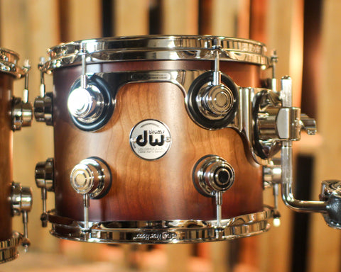 DW Collector's Cherry Purplecore Satin Tobacco Burst Drum Set - 22,10,12,16 - SO#1418886