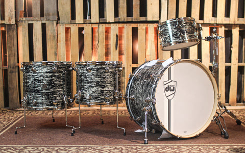 DW Collector's Classics Black Oyster Glass Drum Set - 24,13,16,18 - SO#1315064